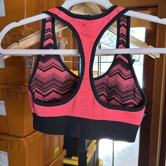 Lululemon Ebb & Flow Racerback Bra Reversible Heathered Electric Coral Size 4 - Picture 11 of 12